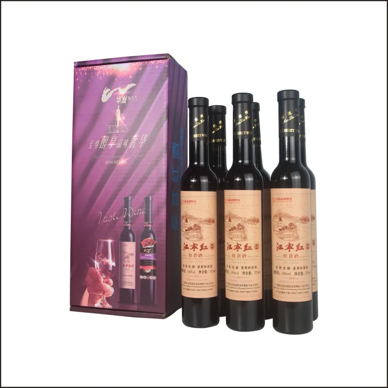 Outstanding Quality Beverage Glass Bottle Sweet 13%Vol 375Ml Fruit Mulberry Dry Red Wine