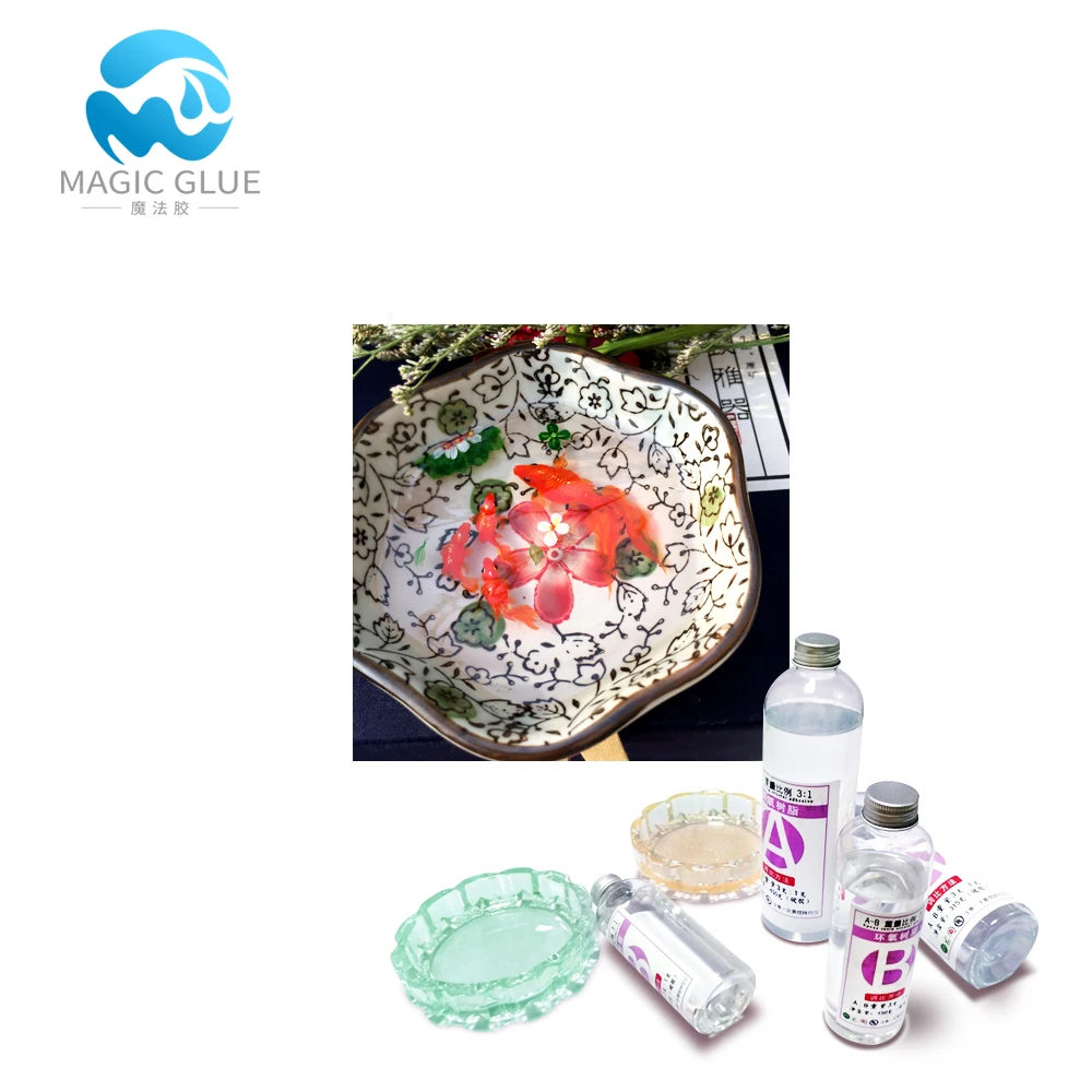 Hardness Epoxy Resin And Hardner Clear Liquid Epoxy Chemical Product for Art Layer Coating