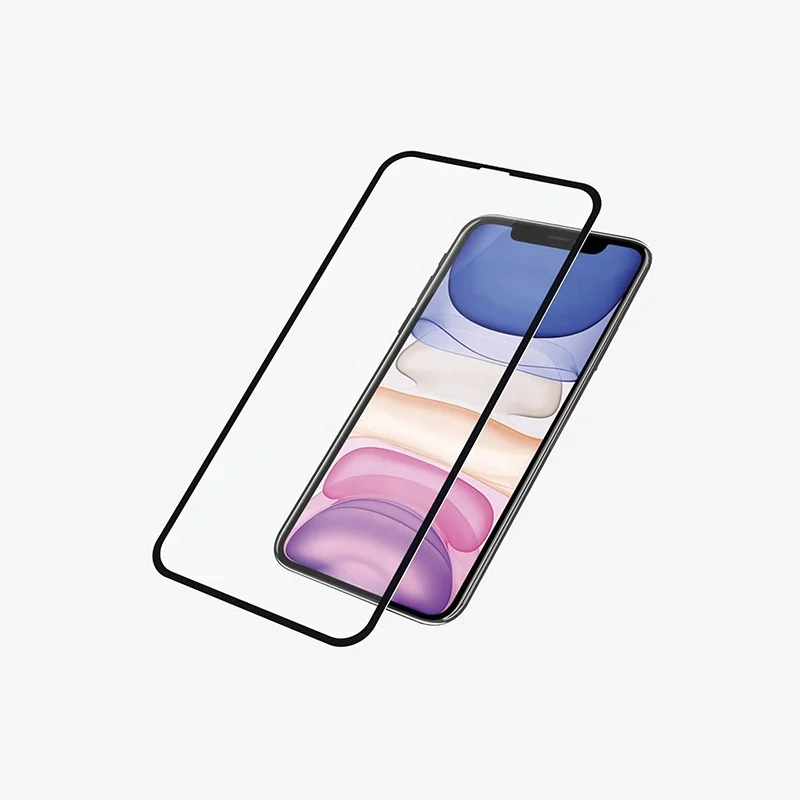 Full Coverage Edge Printed High Quality Full Glue Anti HD Clear Bubble Free Temper Glass Screen Protector for Iphone 11
