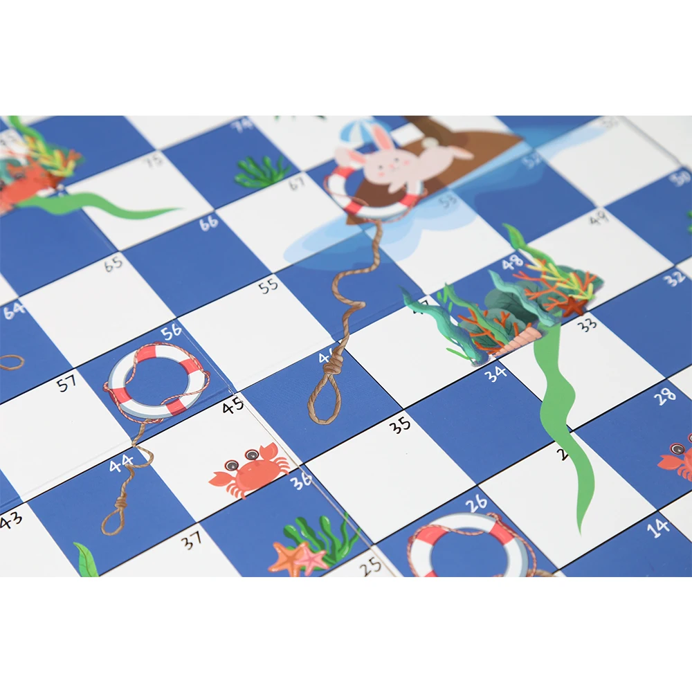 China Supplier Custom Snakes And Ladders Board Game Snake And Ladder Board Game