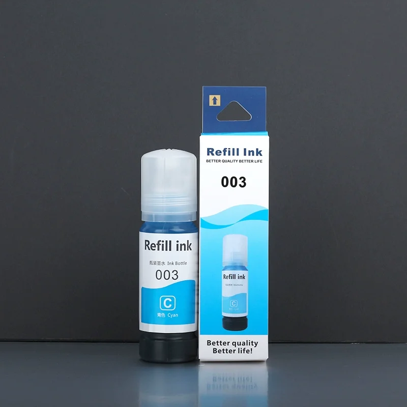 INK-TANK 003 Premium Color Compatible Bottle Water Based Refill Dye Ink Tintas for Epson L3110 L1110 L3116 L3150 L3156 Printer
