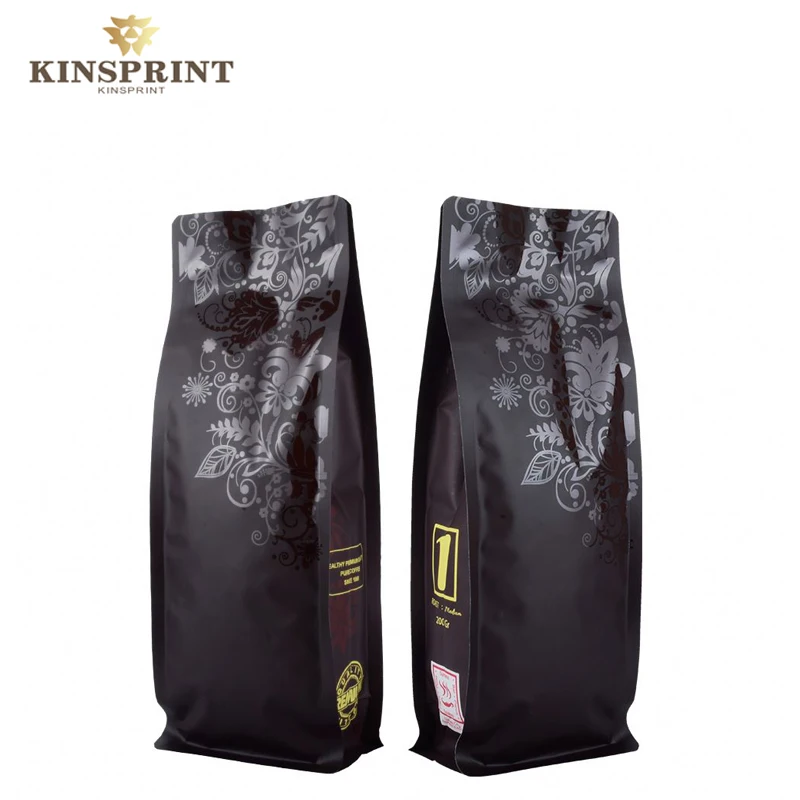 wholesale different size red coffee bean packaging bags  soudure sac plastique