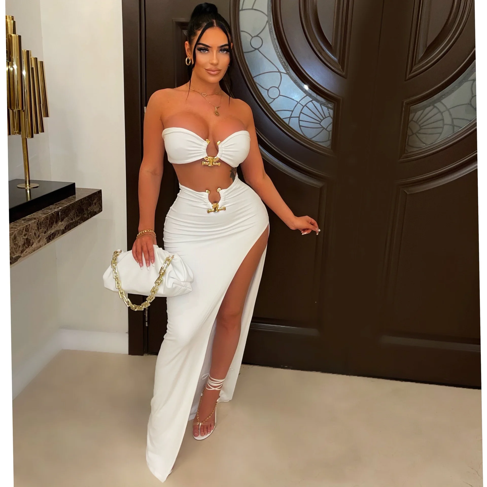 2022 Women Clothes Summer Designer Two Piece Dresses Set Clothing Plus Size Skirt Sets Luxury Dresses 2 Piece Sets Outfits