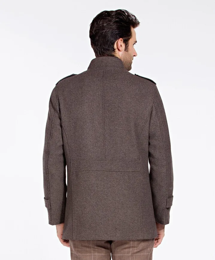 
new arrival best quality comfortable warm gray plain western woolen men coats and jackets 