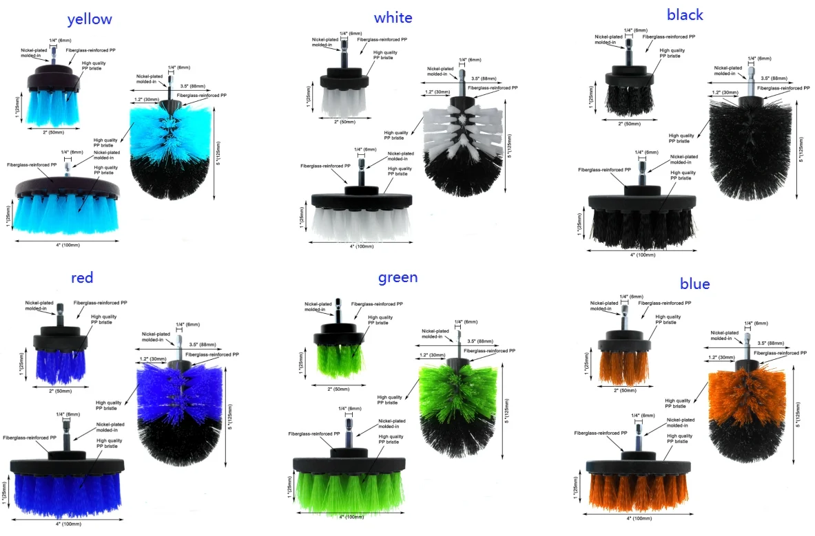 Multifunctional Drill Cleaning Brush Power Scrubber Brush for Bathroom