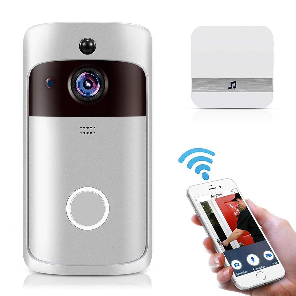 rts Smart intercom monitoring doorbell PIR motion detection night vision WiFi mobile phone remote monitor camera smart doorbell