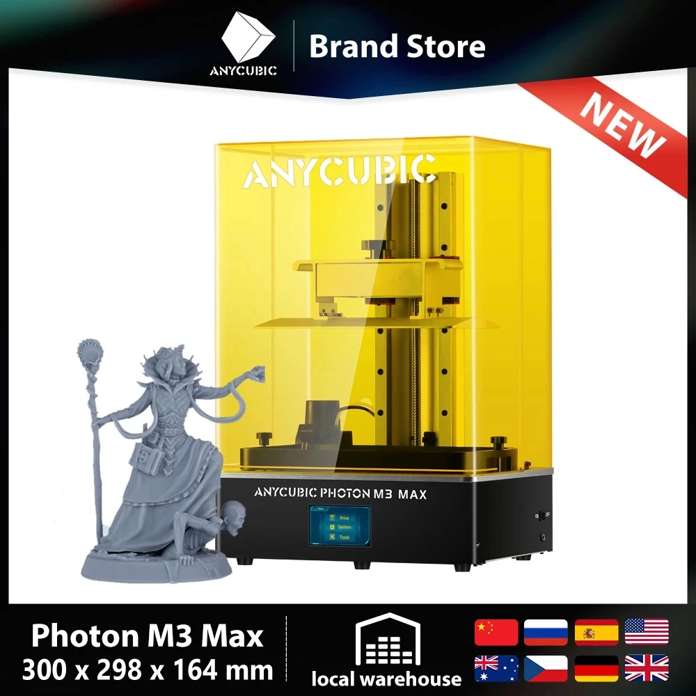 ANYCUBIC LCD Photon mono X 4K 6K 8K M3 Plus MAX DLP Machine 3D-принтер печать с стиркой и выдержкой 2