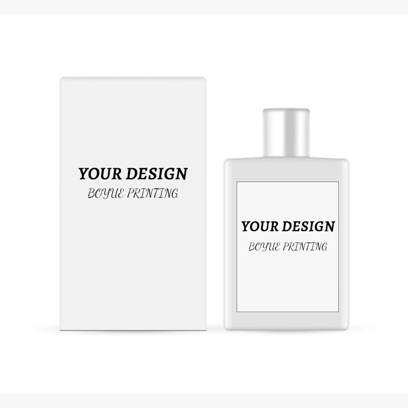 Customize Design Logo Perfume Card Paper Box Luxury Empty Glass Perfume Bottle Small Box Packaging