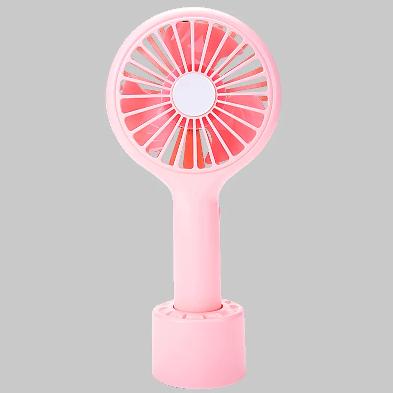 Cute Portable Desktop Cooling  Pink Electric Mini Rechargeable Handy Fan eyelash dryer  for outdoors camping handheld fan