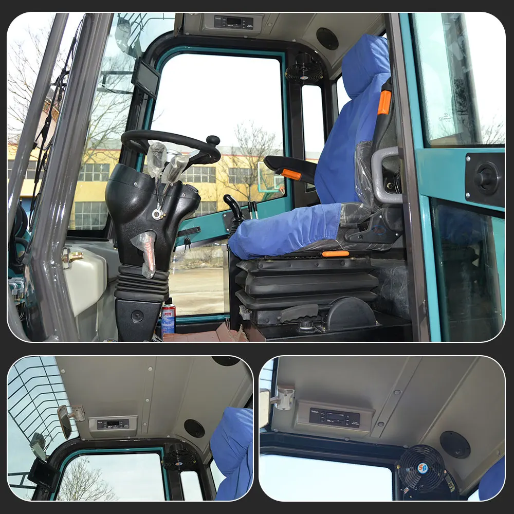 Articulated Loader Chinese Wheel Loader 0.8ton Shovel Loader with 4-in-1 Bucket