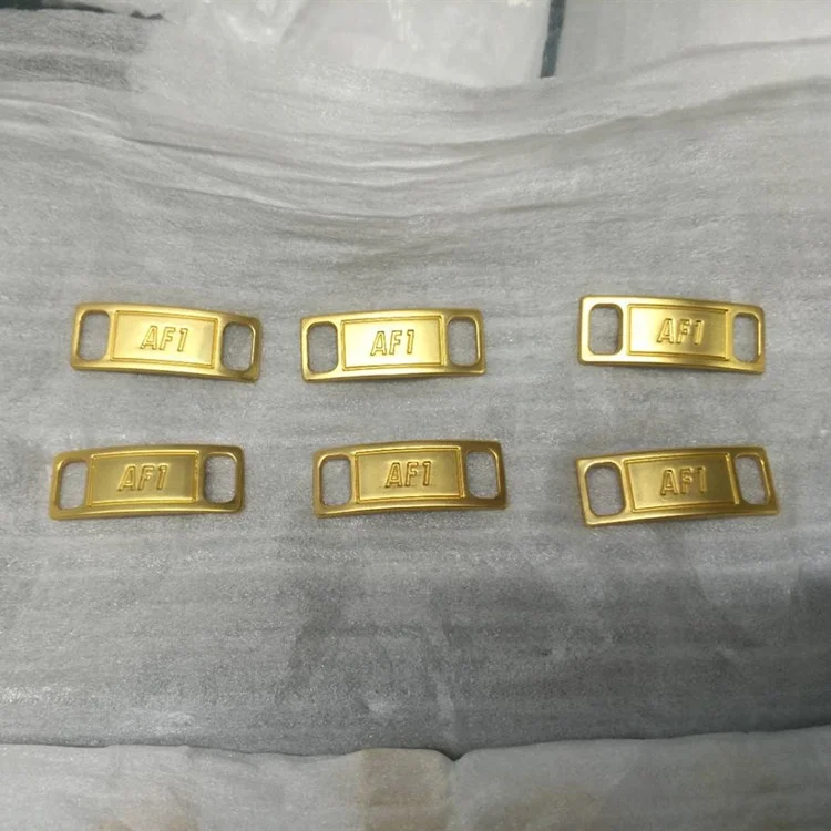 Wholesale Engraved Printed Logo Shoelace Metal Tag AF1 Dubraes Lace Locks Shoelace Charms