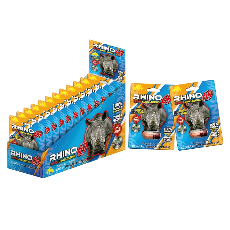rhinozen boss lion Male enhancement Rhino sex pill packaging Packaging medical grade 3D card Packaging Medicine Capsules box