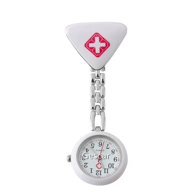 
Antique Medical Doctor Nurse Watch Tril-angle Designs Hanging Pin Nurse Watch Arabic Numerals Nurse Quartz Watch 