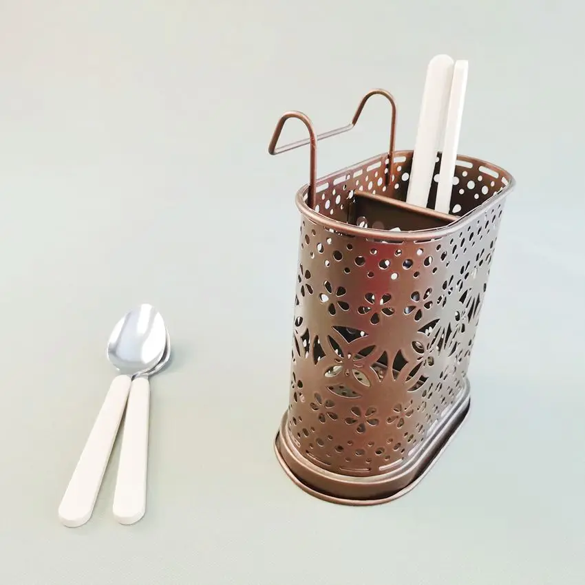 LW High Quality Kitchen Chopstick Holder Soup Spoon Chopsticks Sink Drain Holder Kitchen Hanging Rack Chopstick Drying Holder