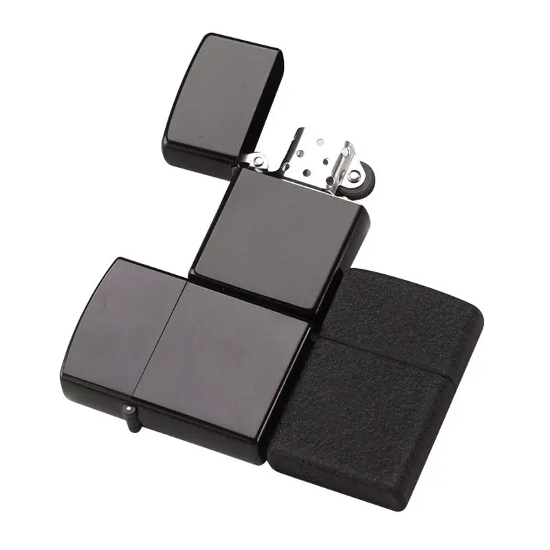 Hot Selling Custom Logo Butane Lighter Metal Gas Cigar Windproof Cigarette Oil Lighter