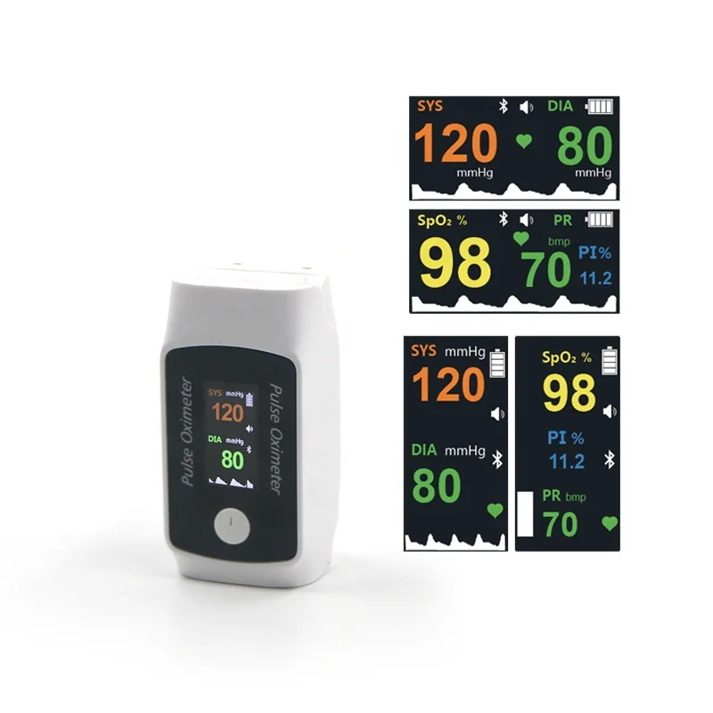 Multifunction Health Monitor for finger blood pressure Oximeter