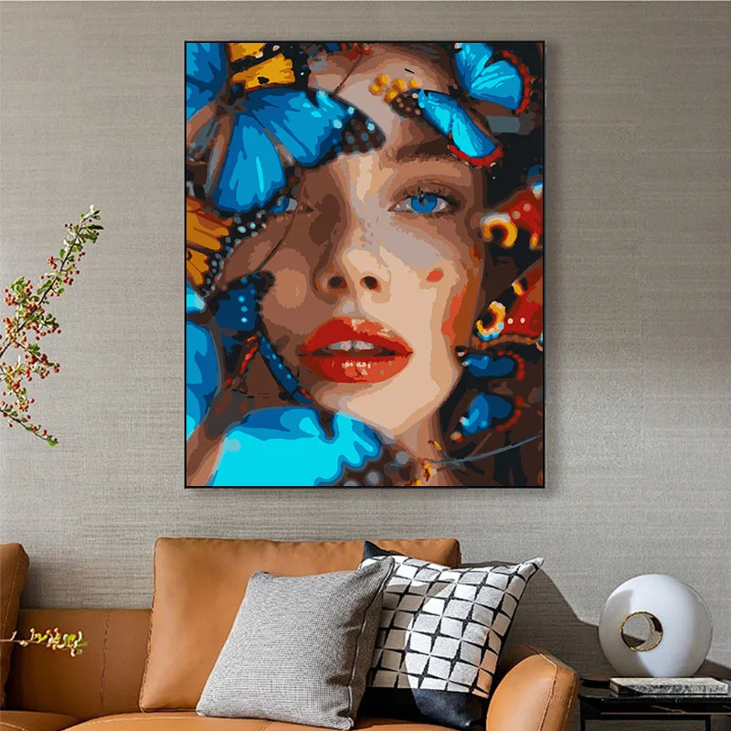 Wholesale Painting By Numbers For Adults Relax Paint By Numbers Kit Fun To Paint Beauty And Butterflies