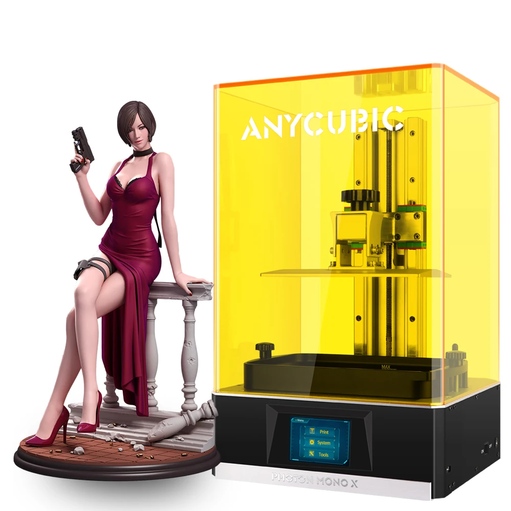 ANYCUBIC Photon Mono X build size:192*82*165mm best commercial jewelry mold uv 3d printer kit