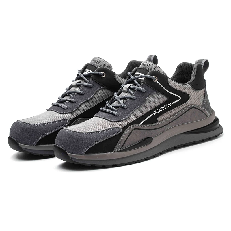 Dropshipping anti-slip safety shoes high quality rubber outsole working shoes steel toe waterproof working shoes