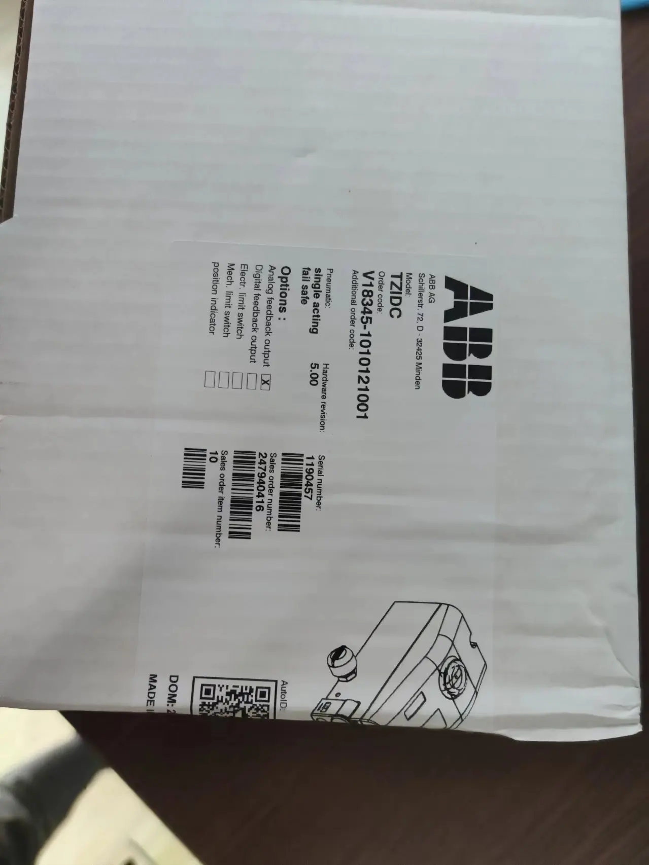 NEW BRAND STOCK V18345-1010521001  Digital positioner TZIDC  v18345-1010121001