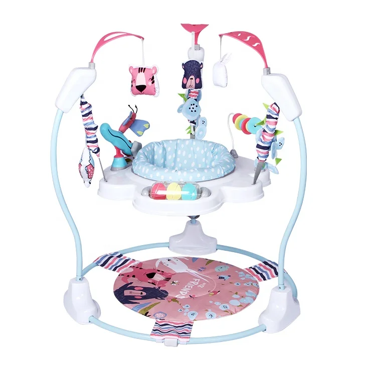 2024 Baby High Chair With Music Baby Jumper Exercises For Activity Center Wheels Baby Swing Chair Round Toddler Walker