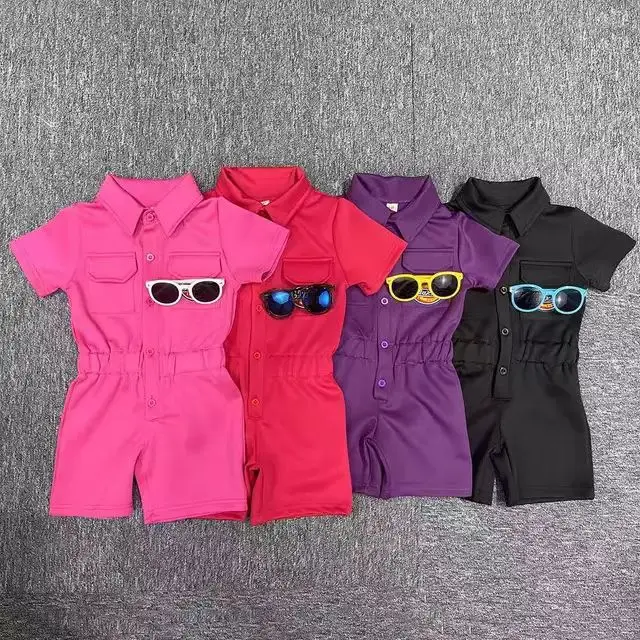 New fashion 2022 Kid Clothing Back To School Polyester Kid Jumpsuit Rompers Brand Gym Outfit For Babies Kids Toddler