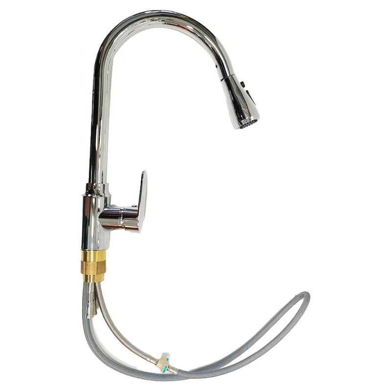 Pull out and pull down kitchen faucet stainless steel brush Fashion Kitchen Taps Sink Faucet hot and cold mixed faucet