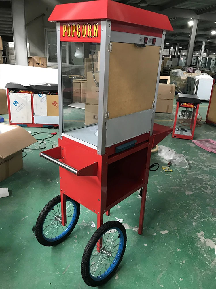 wholesale high quality popcorn maker machine cotton candy and popcorn machine coin operated popcorn vending machine