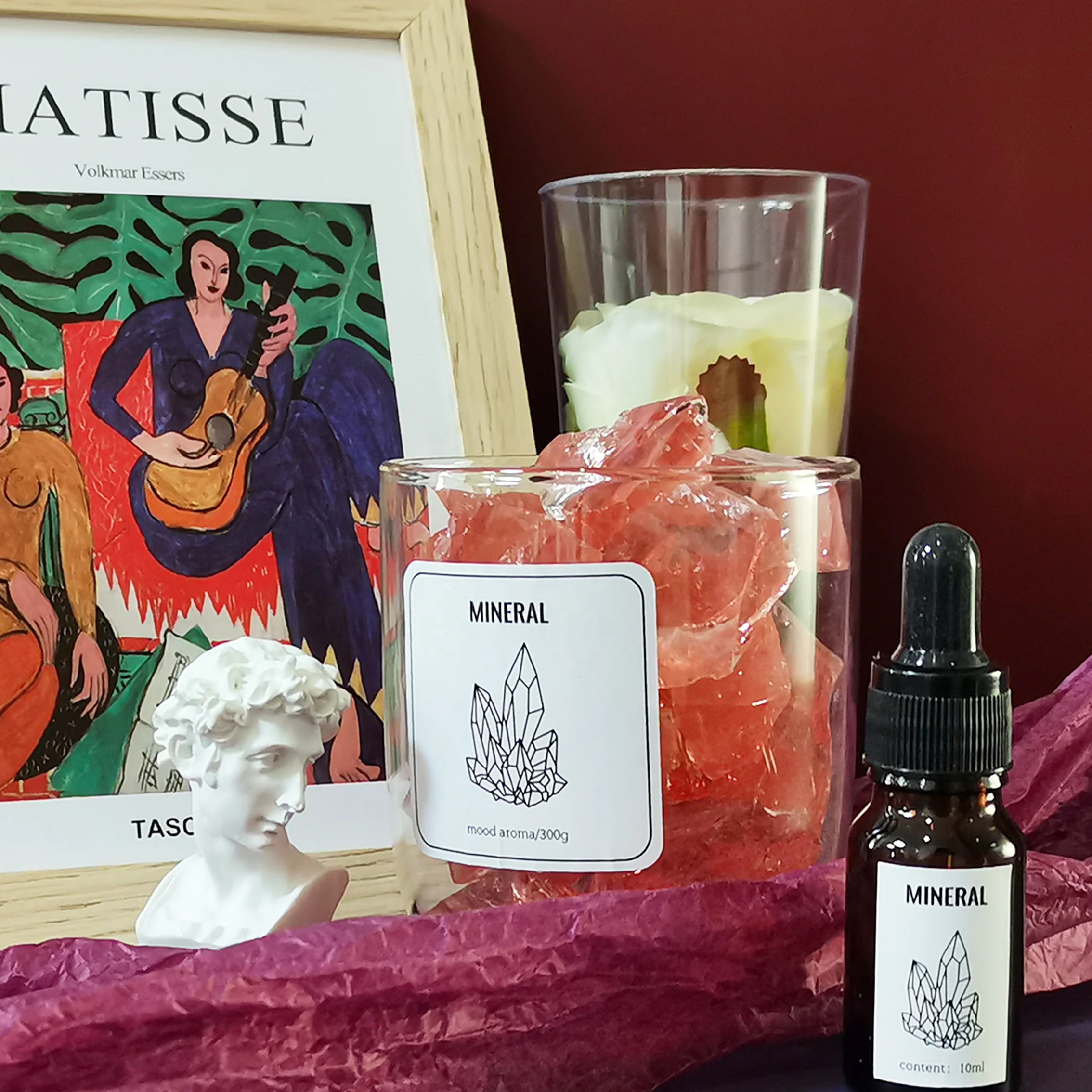 
2021 New Fragrance Crystal Stone Scented Essential Oil Aroma Diffuser 