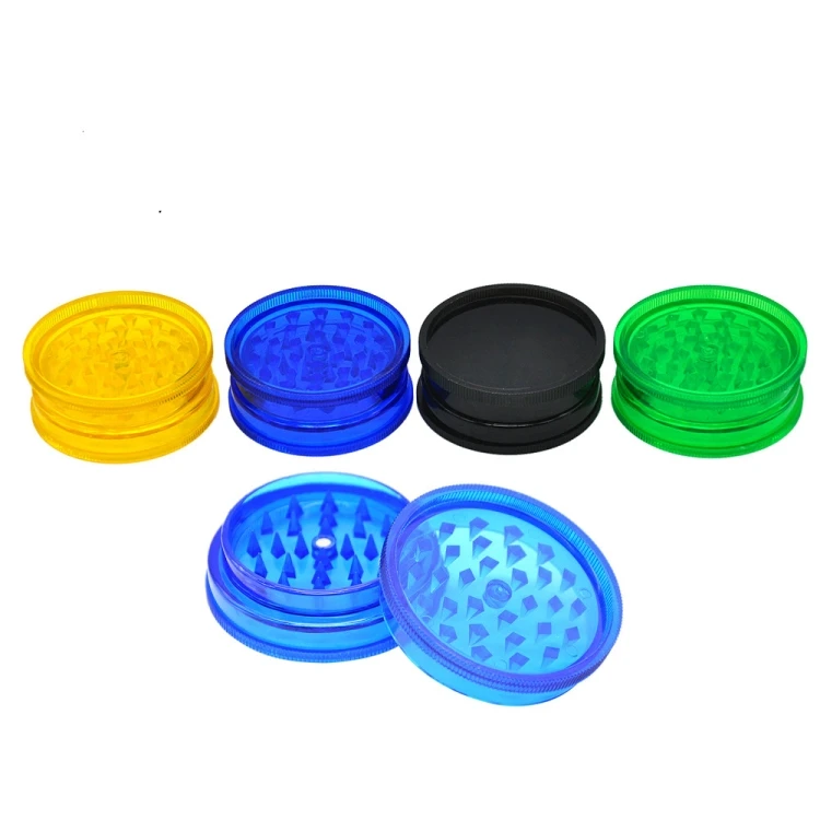 Plastic Herb Grinder Shark Teeth 3 Layer Crusher Hand Miller Metal Grinder