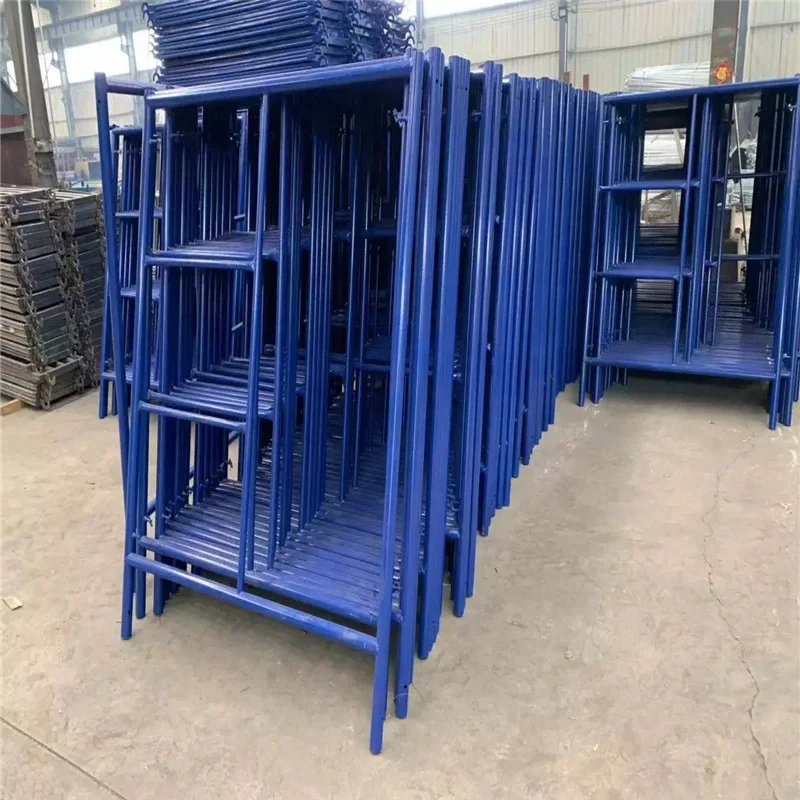 Heavy Load Bearing Capacity Frame Scaffolding Construction Frame Scaffold Movable Ladder Type Frame Scaffolding For Sale