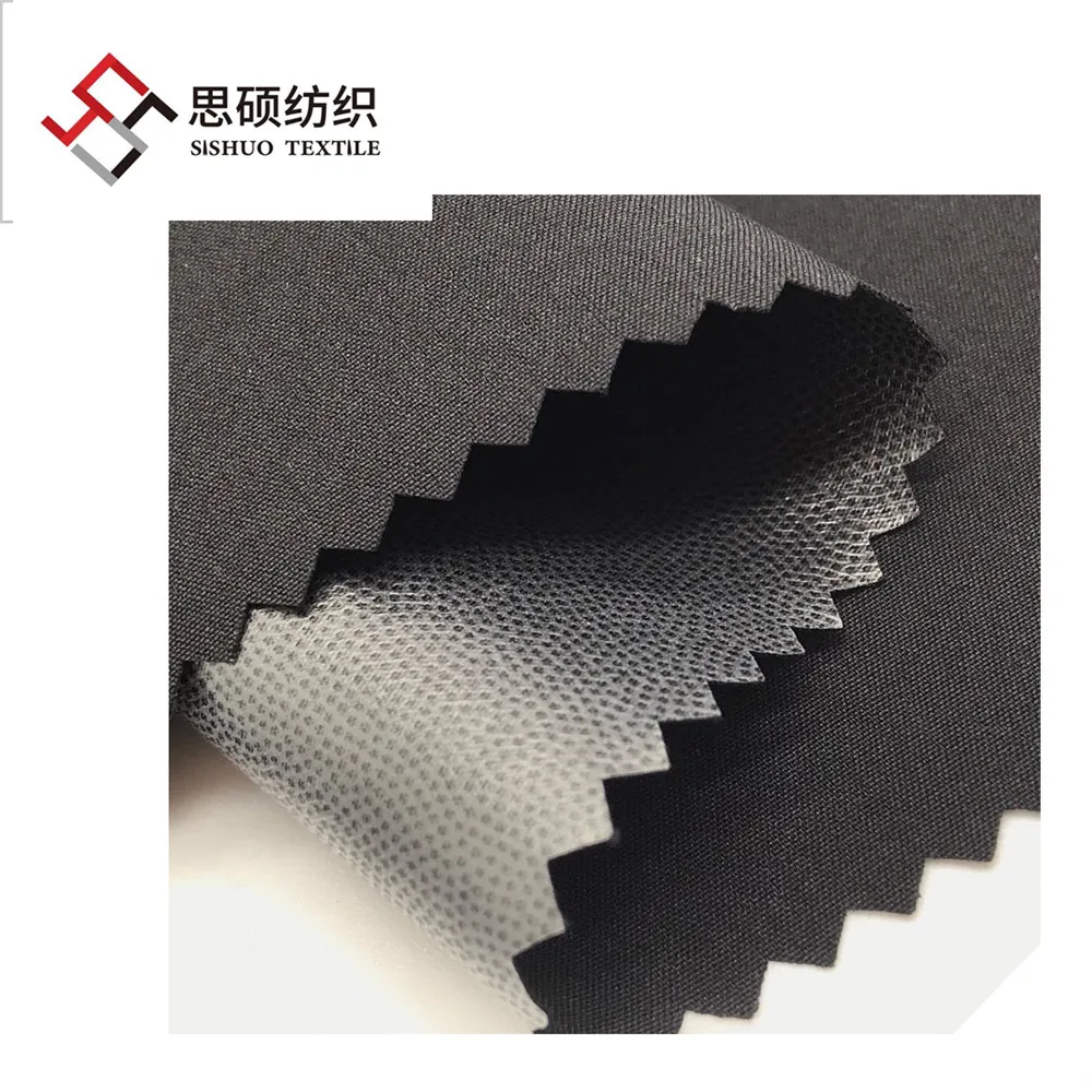 100%polyester two layers breathable waterproof 4 way stretch fabric bonded TPU UV for workwear outdoor jacket upholstery