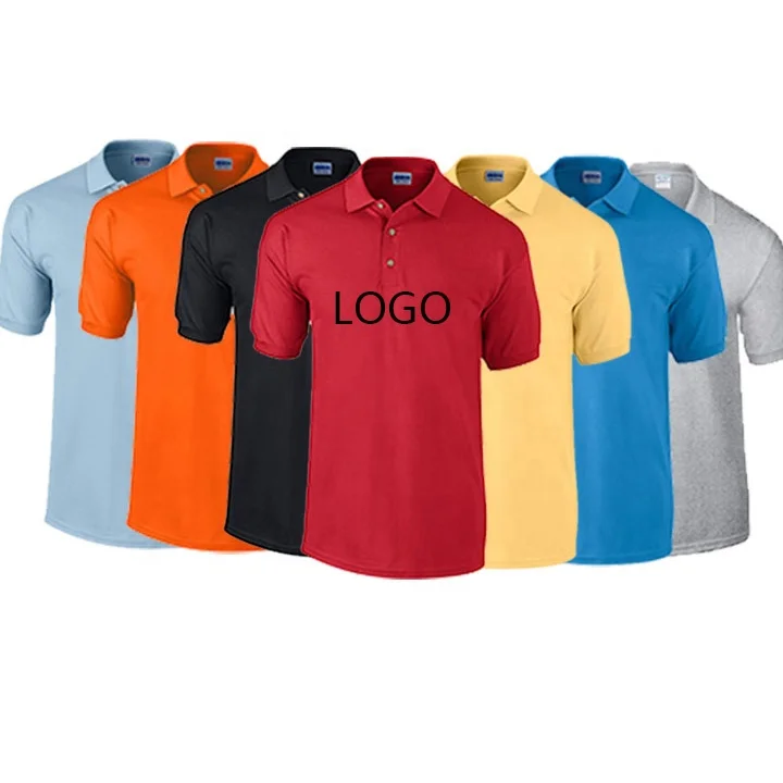 Uniform School Sport golf men Polo Shirt Custom Printing Or Embroidery Sublimation Logo High Quality Cotton Polyester Workwear
