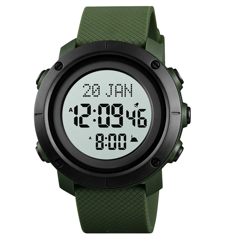 skmei 1728 Qibla Azan Sport Watch unisex islamic gift best muslim gifts al harameen Muslim Prayer  Watch