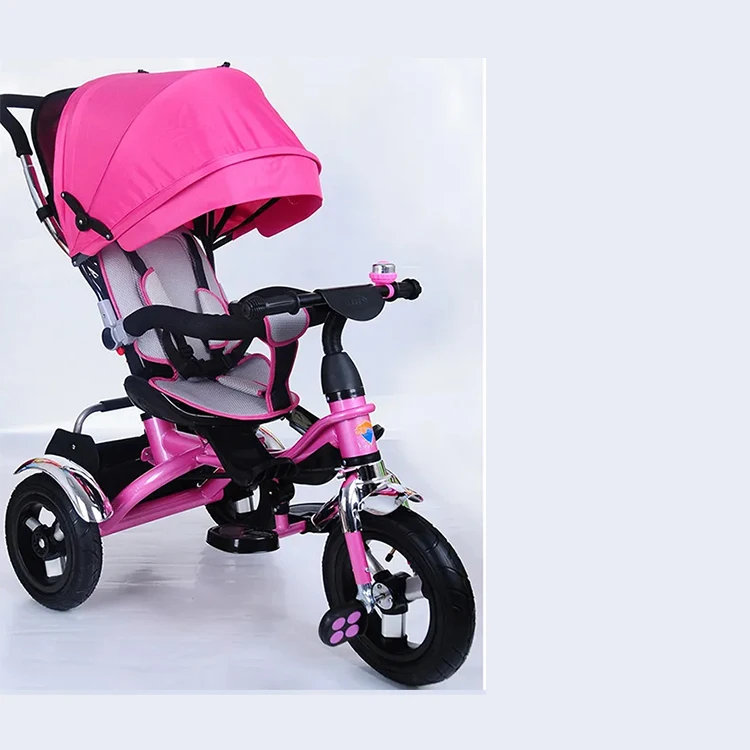 Baby Stroller 3 In 1 Portable Baby Tricycle Stroller Children Tricycle Bike Bicycle Sit Flat Lying kid Trike Swivel Seat
