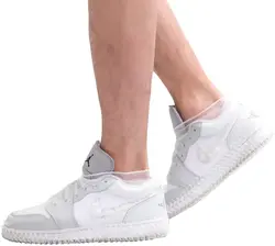 A Kids Silicone Rain Shoes Cover Non Woven Men Rubber Waterproof Overshoe Shoe Cover Rain Boots