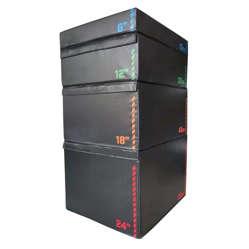 Тренажерный зал 4-1 Новый Фитнес высокая плотность Регулируемый мягкий прыжок Набор 15 см/30 см/45 см/60 см плиометрический коробка