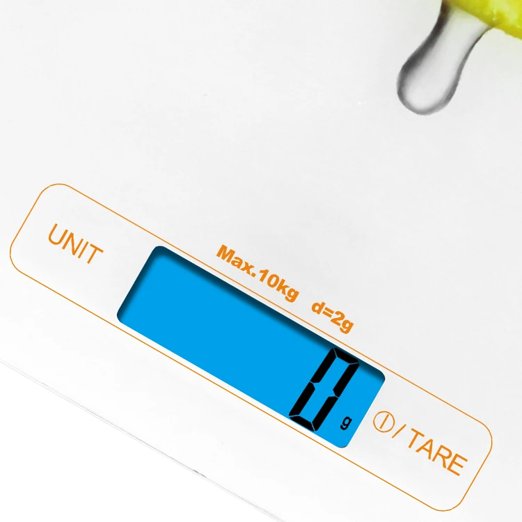 High Accurate Touch Key Digital Food Tempered Glass Kitchen Scale 10 Kg Electronic Kitchen Scale