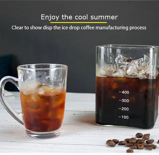 
2020 Hot sale portable glass cold drip brew iced coffee maker 