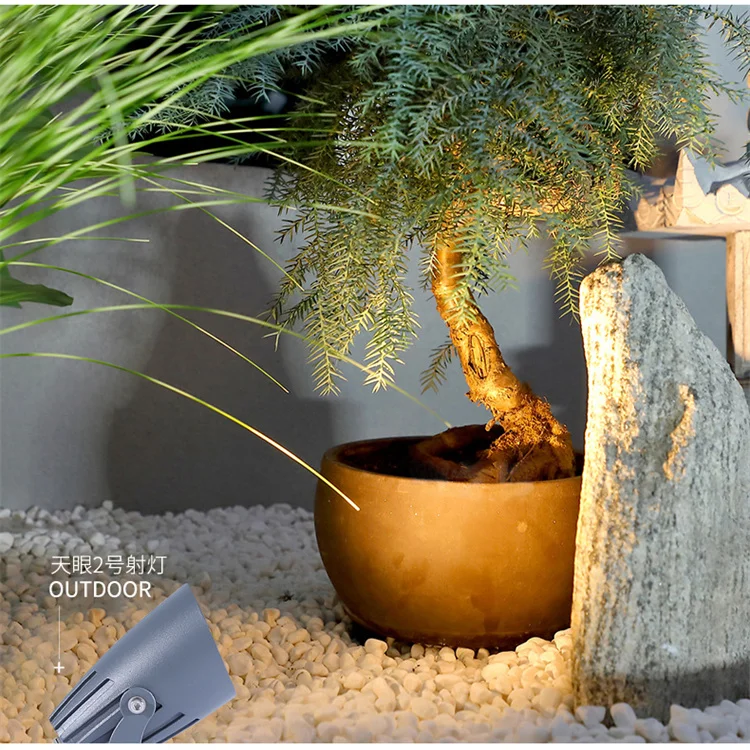 New Cob Plug-In Lawn Light Garden Led Projection Tree Light Hotel Courtyard Landscape 20W Wine Glass Projection Light