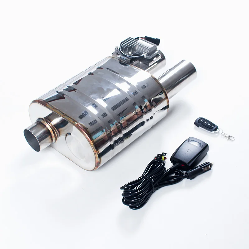 Универсальный электронный глушитель с двумя выходами H-типа и пультом дистанционного управления для гоночных автомобилей