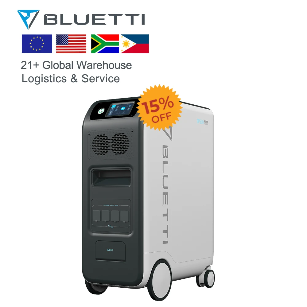 BLUETTI Off Grid System Solar Power Generator Solar Kit 3000W 110V 220V