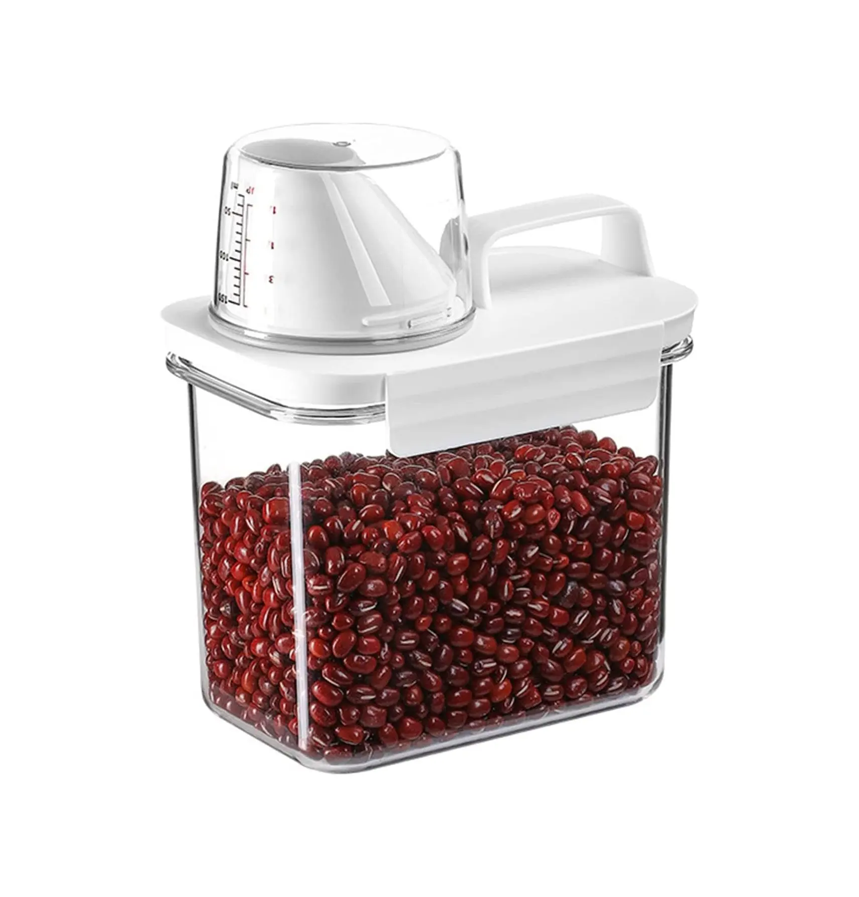 Cereal Dispenser Easy Flow Storage Jar Plastic Grocery Container, Large Capacity  Food Storage Containers with Lids Airtight