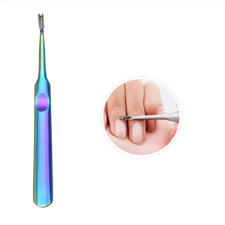 Stainless Steel Manicure Pedicure Tool Stainless Steel Double Head Cuticle Pusher for  Cuticle Remover Accessories