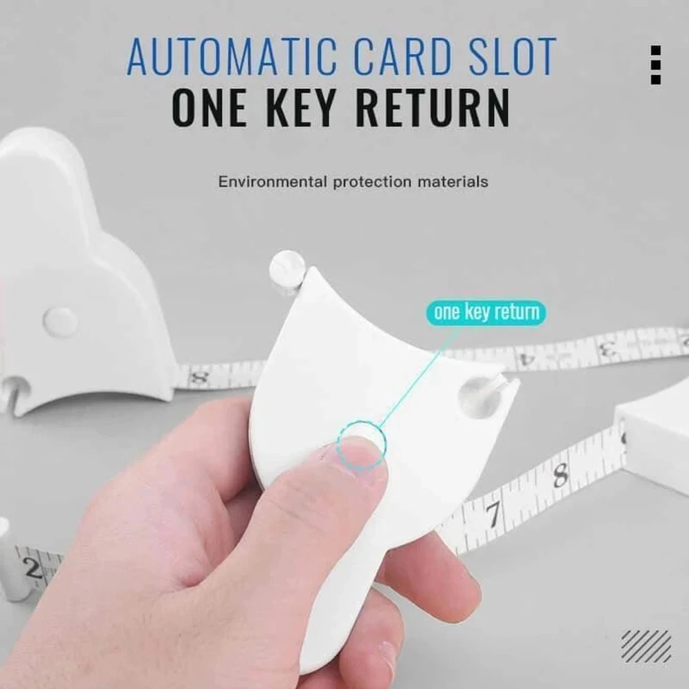 Body Fat Caliper Body Fat Tester Skinfold Measurement Tape with Measurement Chart fat caliper Tape Body Measuring Tool