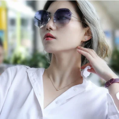 Lab grown diamond necklace dainty solitaire necklace 18k white gold diamond necklace lab diamond