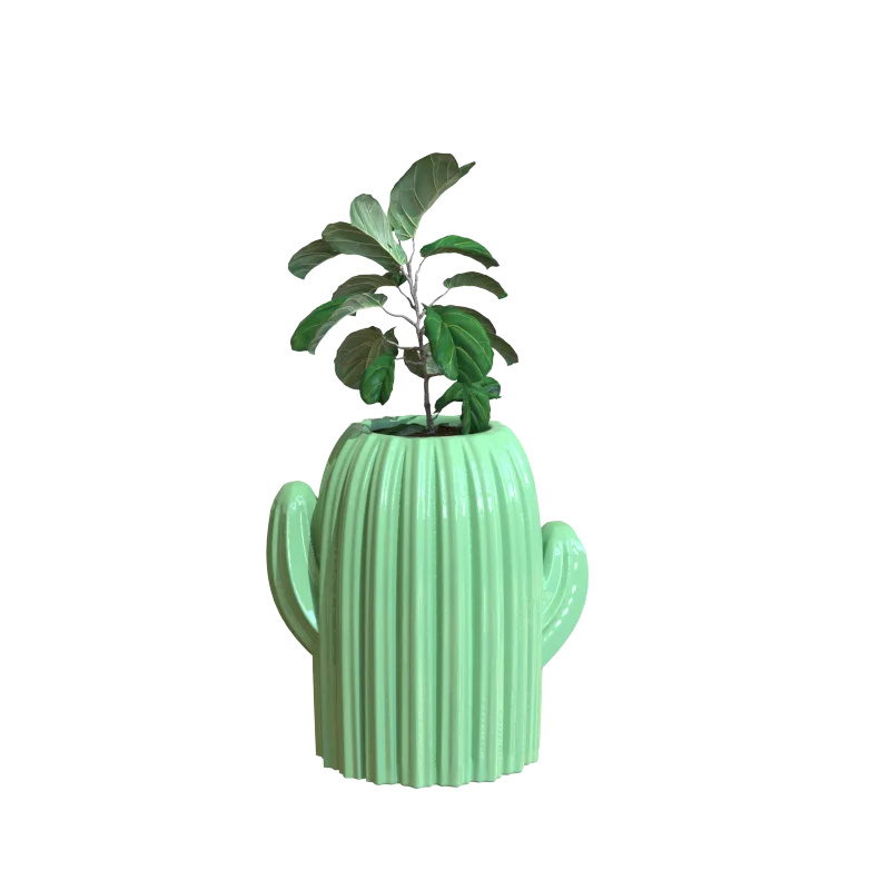 Hot Selling Luxury Ceramic Vases Modern and Minimalist Design for Home Decoration Glazed Ceramic Cactus Vase