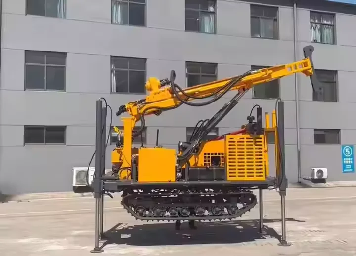 280m Depth Crawler  portable  Pneumatic Water Well  Drilling Rig
