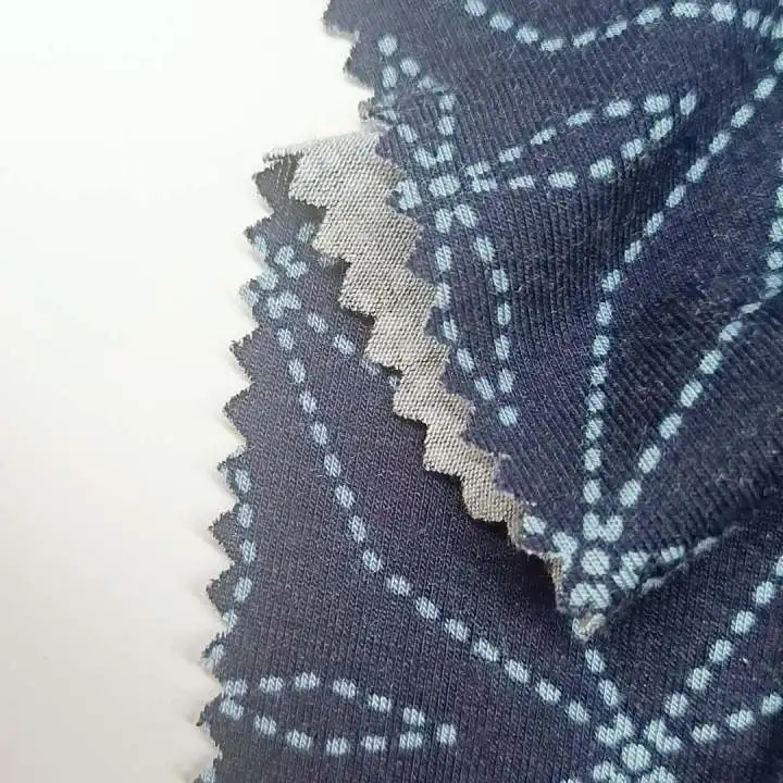 Fabric Wholesale Rayon Viscose Spandex Vortex Single Jersey Printed Knitted Fabrics Textile