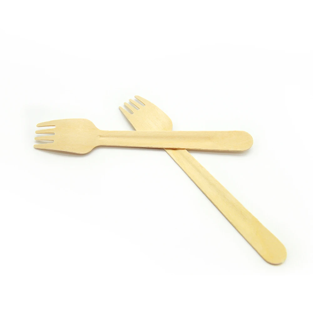 Biodegradable Disposable 95mm Birch Wooden Cutlery Eco Friendly Heart Wooden Spoon